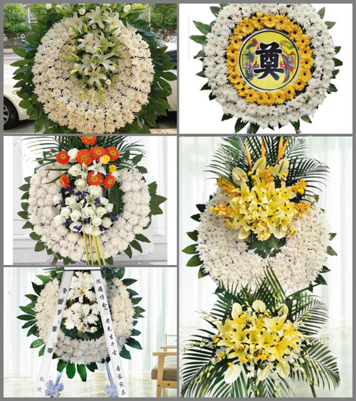 山东青岛平度市旧店镇九山后村花圈速递
